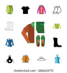 Outfit icon set