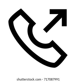 Outgoing call icon