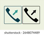 outgoing call icon. icon related to UI elements. suitable for web site, app, user interfaces,element, printable etc. solid icon style. simple vector design editable