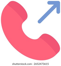 Símbolo do ícone Chamada de Saída. Ilustração vetorial