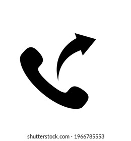 Outgoing call icon. vector eps 10