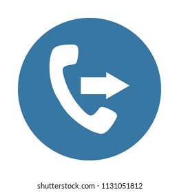 outgoing call sign icon in Badge style 