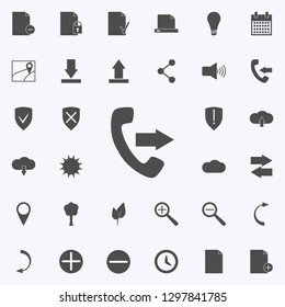 outgoing call sign icon. web icons universal set for web and mobile