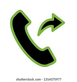 Outgoing Call Vector Icon
