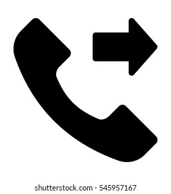 Outgoing Call Vector Icon