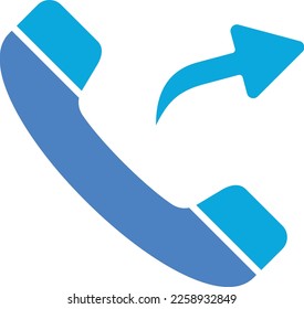 Outgoing Call vector icon. Can be used for printing, mobile and web applications.