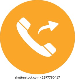 Outgoing Call vector icon. Can be used for printing, mobile and web applications.