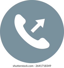 Outgoing Call vector icon. Can be used for printing, mobile and web applications.
