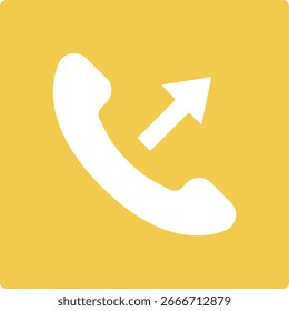 Ícone de vetor de Chamada de Saída. Pode ser usado para impressão, aplicativos móveis e da Web.