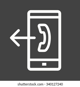 Outgoing, connections, call icon vector image.Can also be used for IT and communication. Suitable for mobile apps, web apps and print media.
