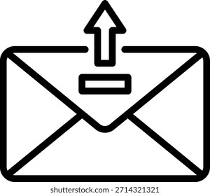 Ícone de Email de Saída: Enviar Mensagem com Seta