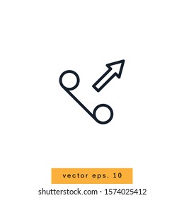 Outgoing Icon Logo Vector Design Template