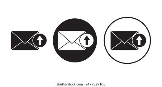 Outgoing Mail icon set, email replay icons symbol vector elements for infographic web