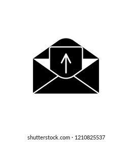 Outgoing message icon. Element of business. Premium quality graphic design icon. Signs and symbols collection icon for websites, web design, mobile app on white background