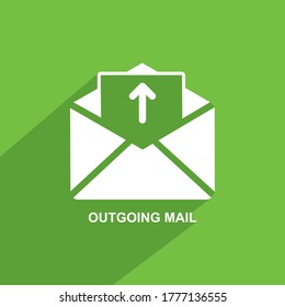 outgoing message icon,business icon vector