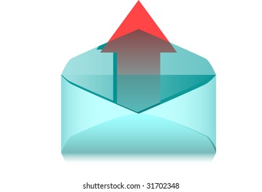 The Outgoing message. A vector. Without mesh.