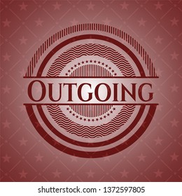 Outgoing red emblem