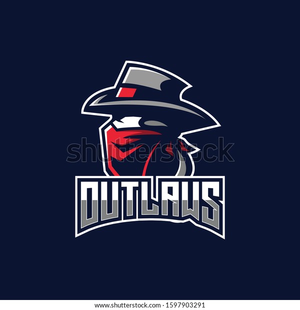 Outlaw Logo Images Stock Vectors Stock Vector (Royalty Free) 1597903291