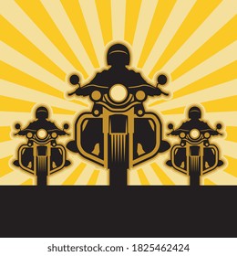 Outlaw Motorcycle Club, Vector Illustration