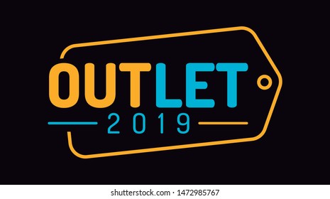 Outlet Card Vetorial Promotional Voucher