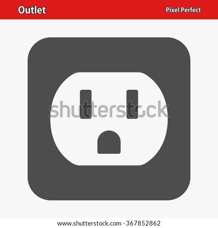Outlet Icon. Professional, pixel perfect icons optimized for both large and small resolutions. EPS 8 format.