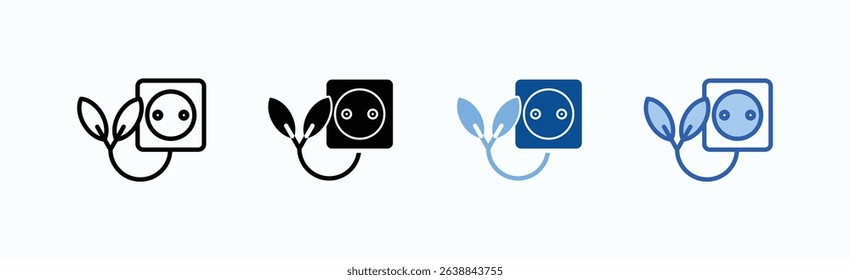 Outlet icon sheet multiple style collection isolated vector