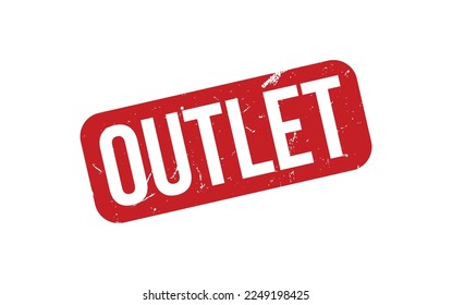 Outlet Rubber Stamp Seal Vector