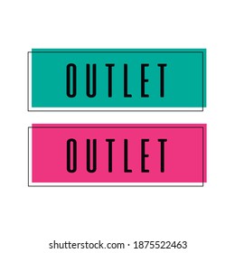 outlet sale discount tag symbol