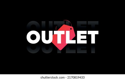 Outlet Sale Logo Vector Post Stock Vector (Royalty Free) 2170819433 ...