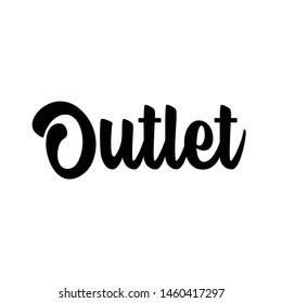 outlet sale tag promotional banner
