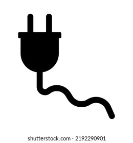 Outlet silhouette icon. Power plug or charging outlet. Vector.