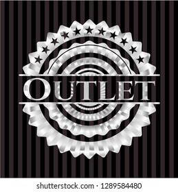 Outlet silvery emblem
