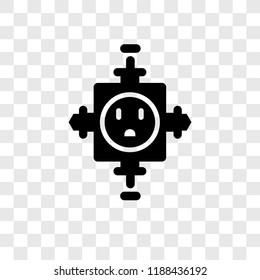 Outlet vector icon isolated on transparent background, Outlet transparency logo concept