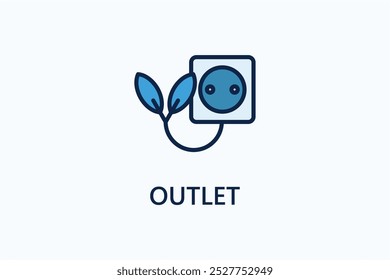 Icono de Vector de salida o ilustración de logotipo