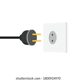 Outlet vector. Outlet on white background.