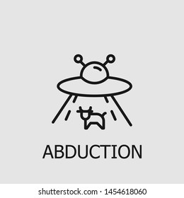 Outline abduction vector icon. Abduction illustration for web, mobile apps, design. Abduction vector symbol.