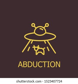 Outline abduction vector icon. Abduction illustration for web, mobile apps, design. Abduction vector symbol.
