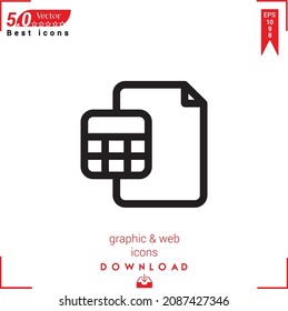 Outline accounts icon. accounts icon vector isolated on white background. Graphic design, material-design,  mobile application, logo, user interface. EPS 10 format vector