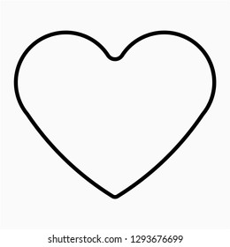 Outline ace of hearts vector icon