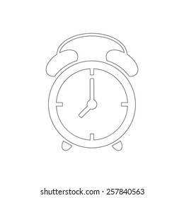 Outline alarm clock icon