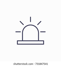 Outline alarm icon illustration vector symbol