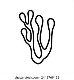 Outline Algae Plant Abstract Vector Element