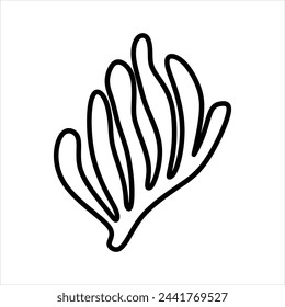 Outline Algae Plant Abstract Vector Element