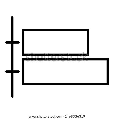 Outline alignment,distribute right.distribute center,distribute left,horizontal align center,left,right,vertical align left,center,right vector icon. editable vector stroke