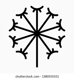 Outline Allium vector icon