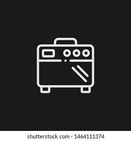 Outline amplifier vector icon. Amplifier illustration for web, mobile apps, design. Amplifier vector symbol.