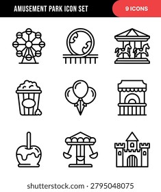 Outline Amusement Park Icon