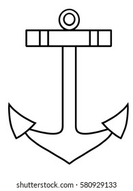 Outline anchor vector