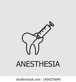 Outline anesthesia vector icon. Anesthesia illustration for web, mobile apps, design. Anesthesia vector symbol.