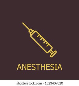 Outline anesthesia vector icon. Anesthesia illustration for web, mobile apps, design. Anesthesia vector symbol.